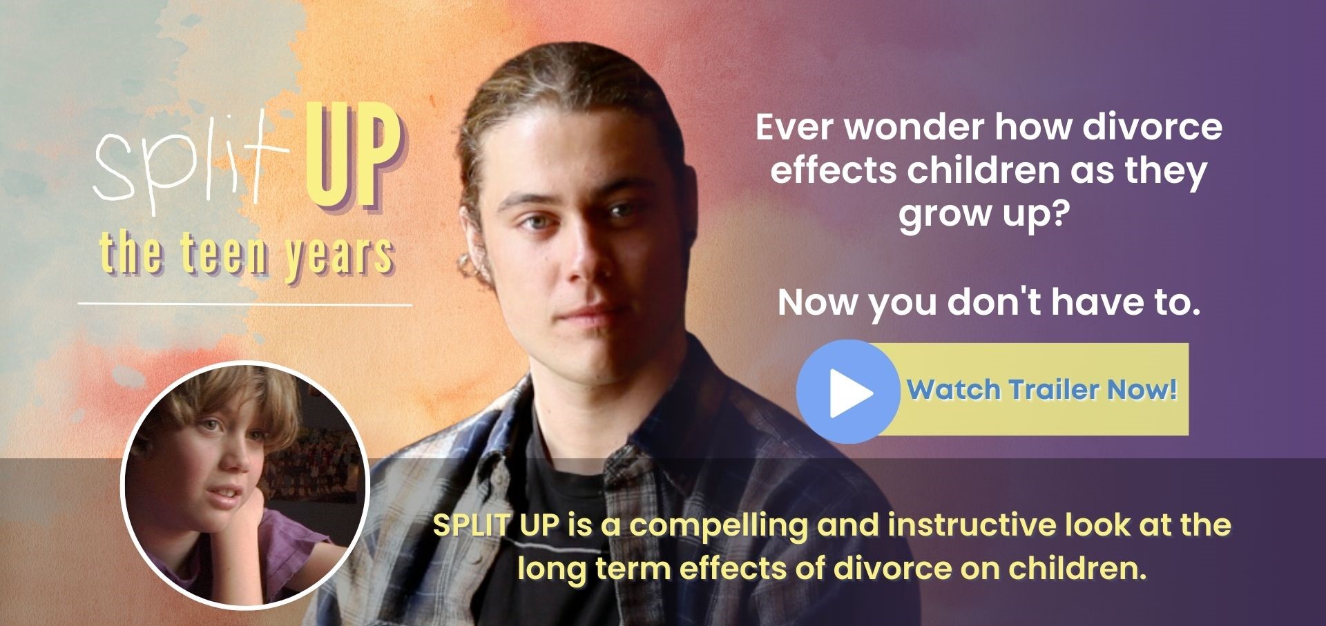 SPLIT UP is a compelling and instructive look at the long term effects of divorce on children.